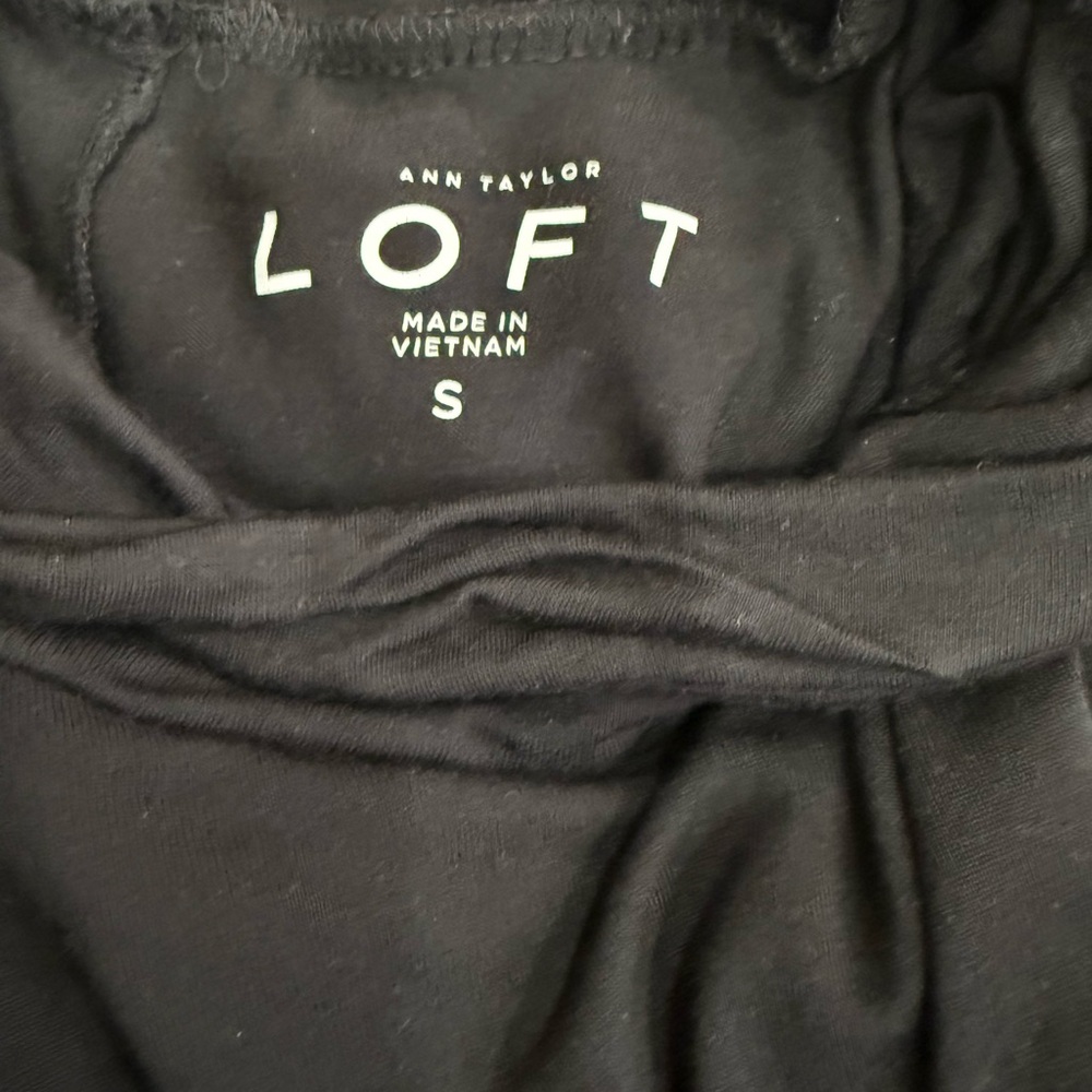 LOFT Black Cowl Neck Sweater